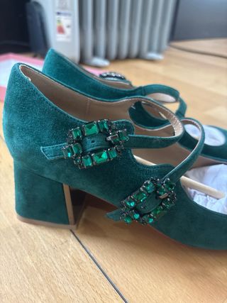 Zapatos de tacón ALMA EN PENA verdes