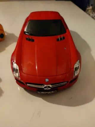 Lote 3 coches de juguete: rojo, azul y amarillo