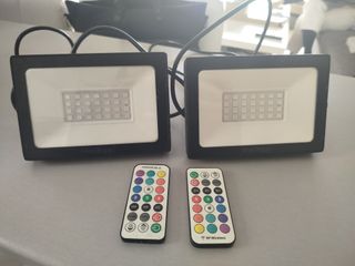 2 Faretti LED Meihua con telecomando