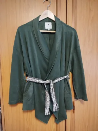 Chaqueta Amichi Verde Talla S Con bolsillos