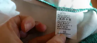 Jersey terciopelo floral con encaje