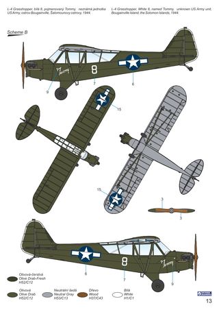 Maqueta Avión L-4/NE-1 Grasshopper 1/48