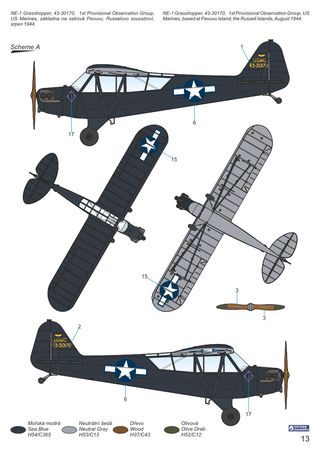 Maqueta Avión L-4/NE-1 Grasshopper 1/48