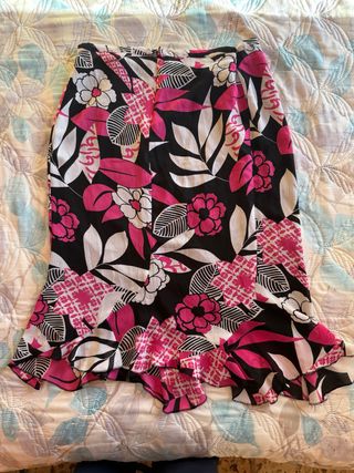 Falda estampada floral
