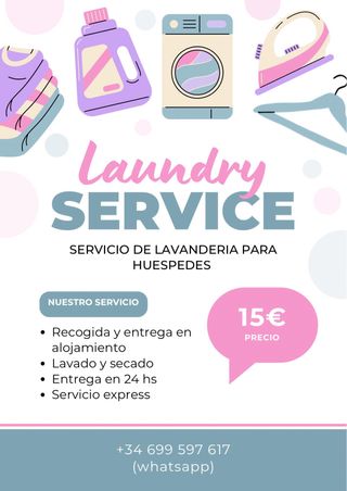 Servicio de lavandería para huéspedes de hoteles