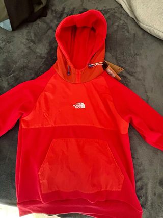 Sudadera The North Face Naranja y Roja