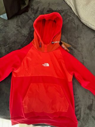 Sudadera The North Face Naranja y Roja