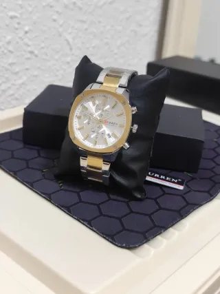 Reloj CURREN Hombre Oro y Plata