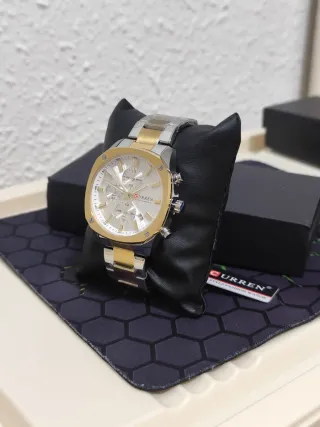 Reloj CURREN Hombre Oro y Plata