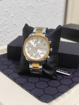 Reloj CURREN Hombre Oro y Plata