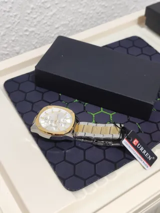 Reloj CURREN Hombre Oro y Plata