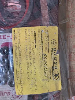 Kit Juntas SEAT Panda 127 Pancita 4x4