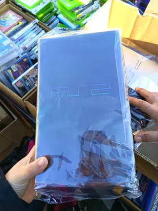 PlayStation 2 PS2 Sony nera /Argento