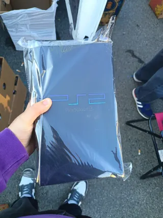 PlayStation 2 PS2 Sony nera /Argento