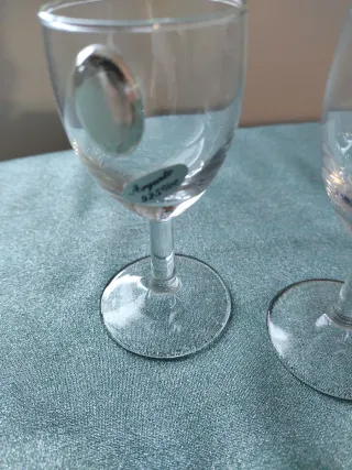 Set 2 Bicchieri Liquore Argento Vetro