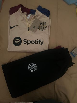 Chándal Nike FC Barcelona Spotify Beige