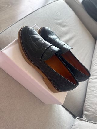 Zapatos de piel mujer negros