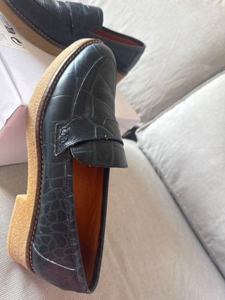 Zapatos de piel mujer negros