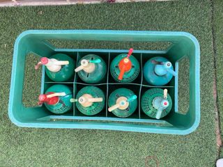 Caja de sifones verde