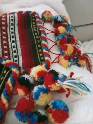 Traje de torreti niño verde y beige.