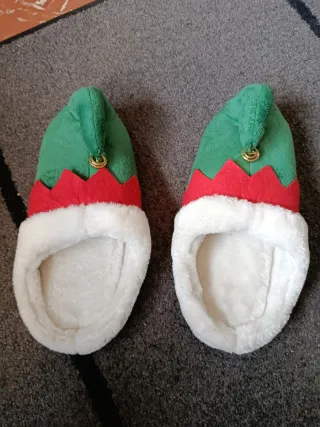 Zapatillas Navideñas de Elfo