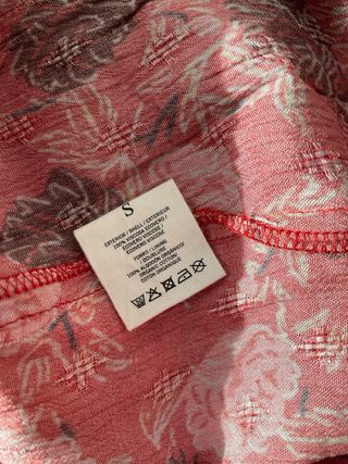 Vestido maxi estampado floral rojo