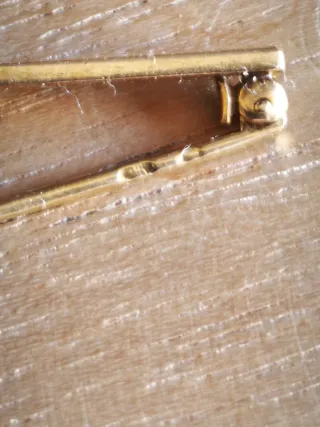 Broche oro perla y diamantes