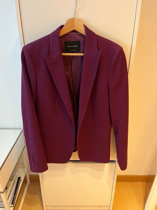 Americana Massimo Dutti Bugambilia/Berenjena