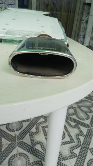 Cola de escape cromada KRAWEHL