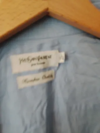 Camisa Yves Saint Laurent Azul