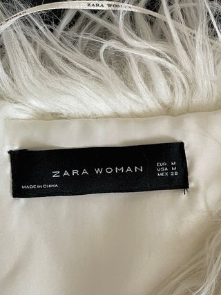 Cappotto Zara pelliccia sintetica bianca