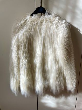 Cappotto Zara pelliccia sintetica bianca