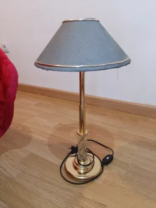 Set di 2 lampade dorate