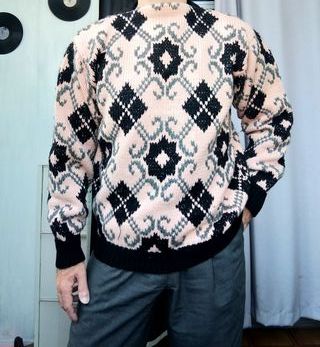 Maglione Iceber Girocollo Norvaj lana vintage L