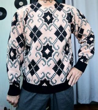 Maglione Iceber Girocollo Norvaj lana vintage L