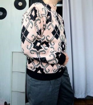 Maglione Iceber Girocollo Norvaj lana vintage L