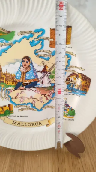 Plato decorativo Mallorca mapa turístico