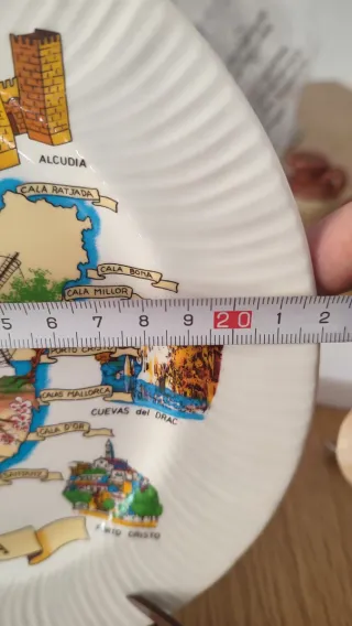 Plato decorativo Mallorca mapa turístico