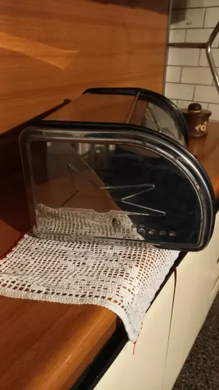 Portapane Metallo e Plastica Originale 1971