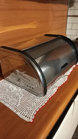 Portapane Metallo e Plastica Originale 1971