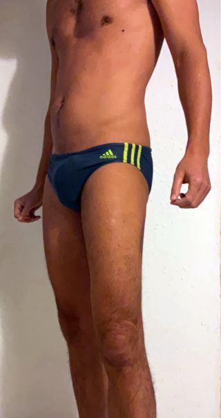 Bañador slip Adidas azul