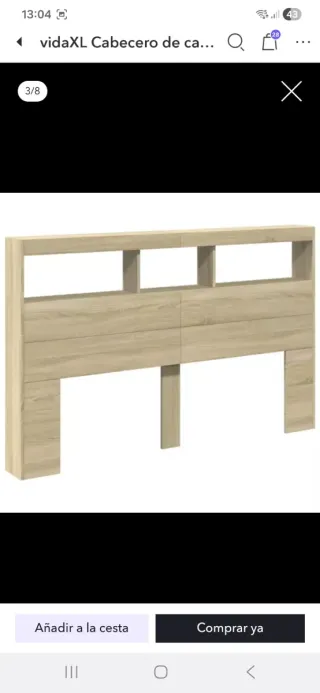 Cabecero de madera vidaXL