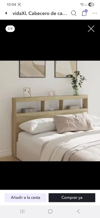 Cabecero de madera vidaXL