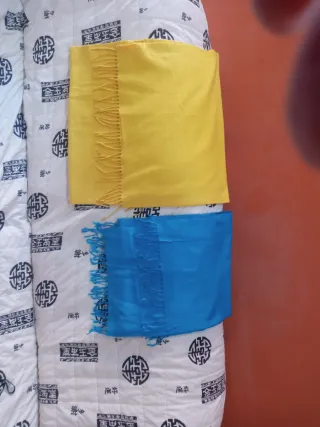 Bufanda y Fular Amarillo y Azul