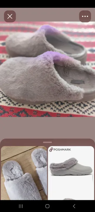 Zuecos pelo Oysho grises