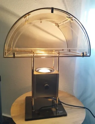 Lámpara Vintage latón y Cristal