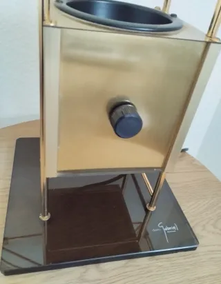 Lámpara Vintage latón y Cristal