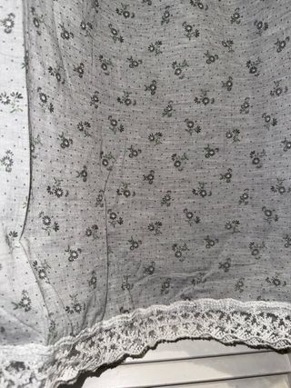 Camisa larga Musa by Boho gris | bordados florales