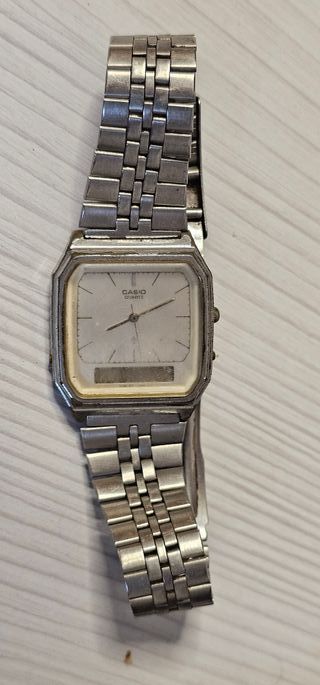 Reloj Casio Analógico Plateado