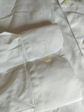 Camisa Zara Slim Fit Blanca de vestir hombre